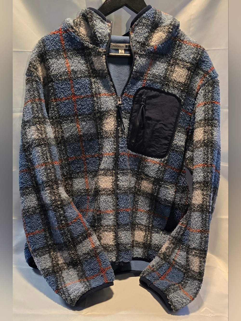 Uniqlo X JW Anderson Plaid Fleece Hoodie - Picture 2 of 3